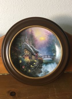 Thomas Kinkade Falbrooke Cottage Plate