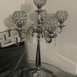 crystal candle holder . chandelier center pieces 