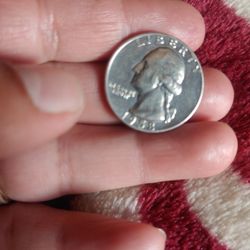 Moneda De Plata 25 Centavos 1958 D