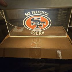 *NEW* 16" Custom 49ers LED hanging sports Crystal