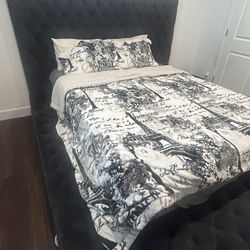 Queen Storage Upholstery Bed