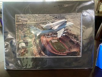 Matted Photo- Space Shuttle Endeavour