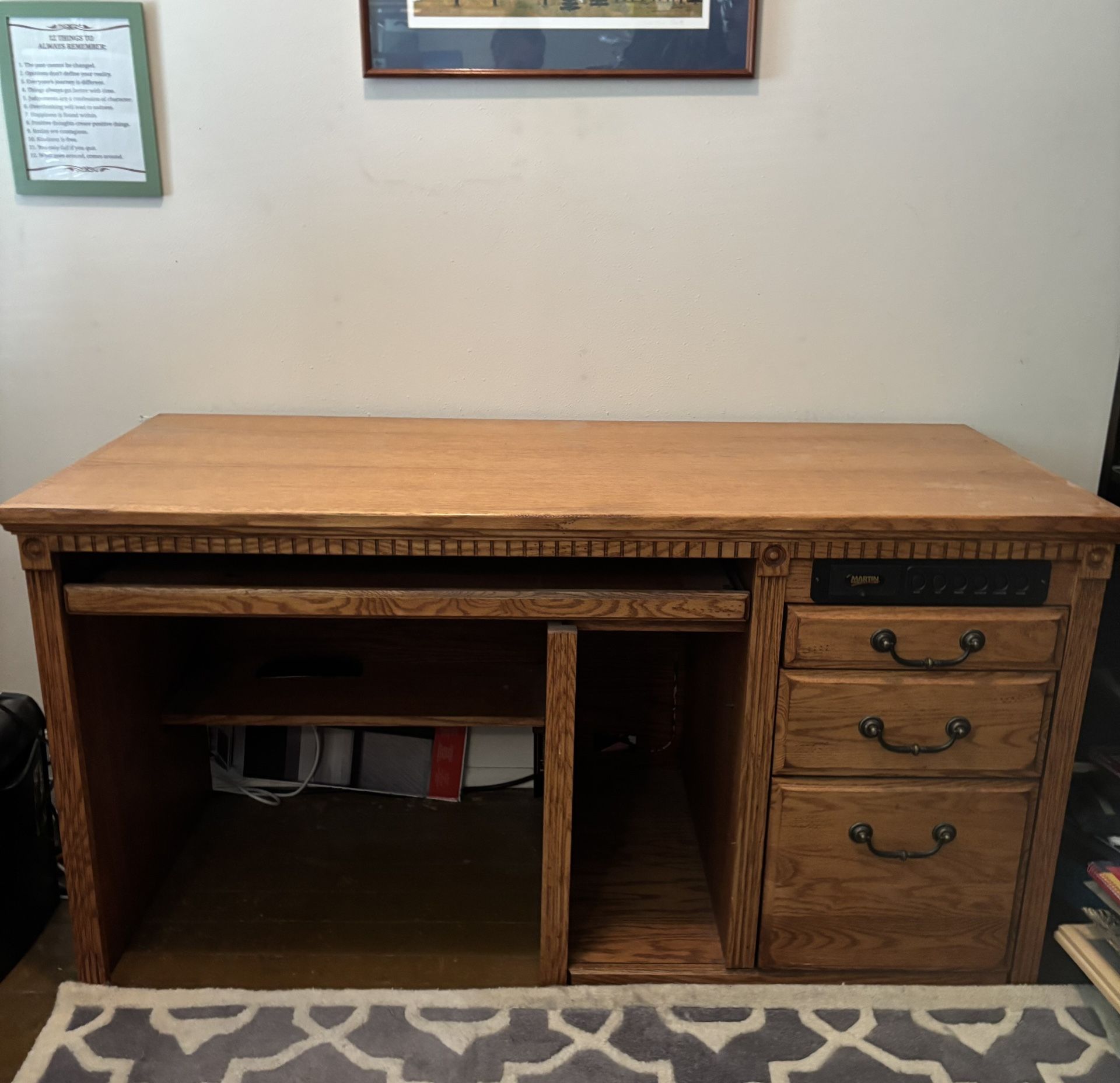 Oak Computer Desk
