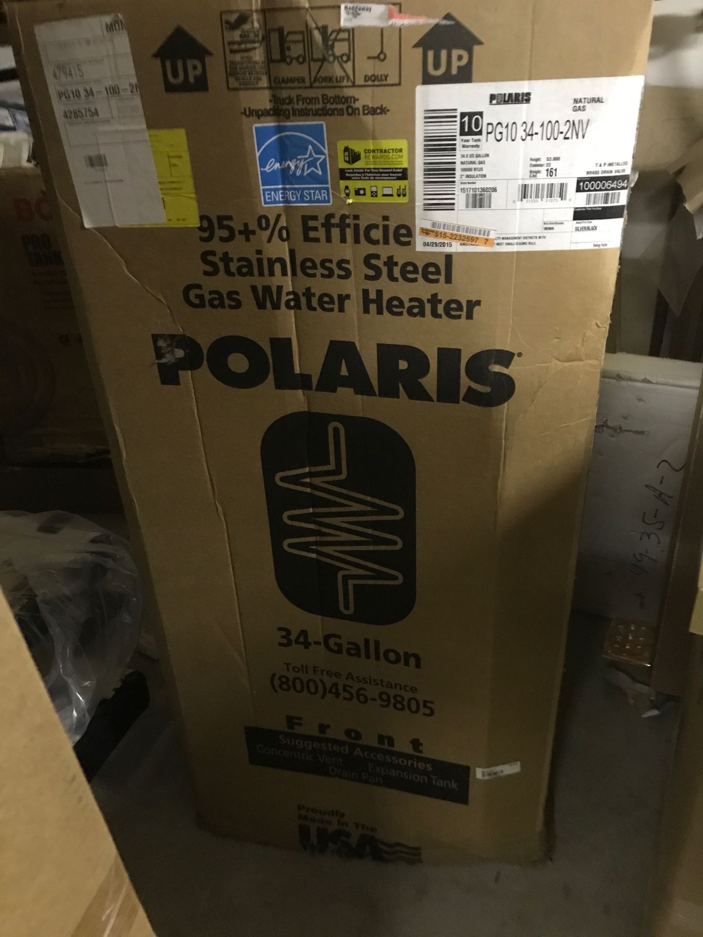 Water heater 34 Gal