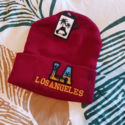 LA Palm tree beanie