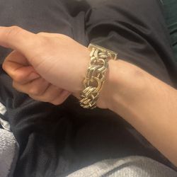 gold chino link bracelet