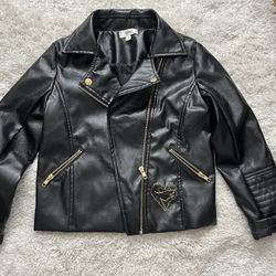 Girls, Disney, Pu Leather Jacket