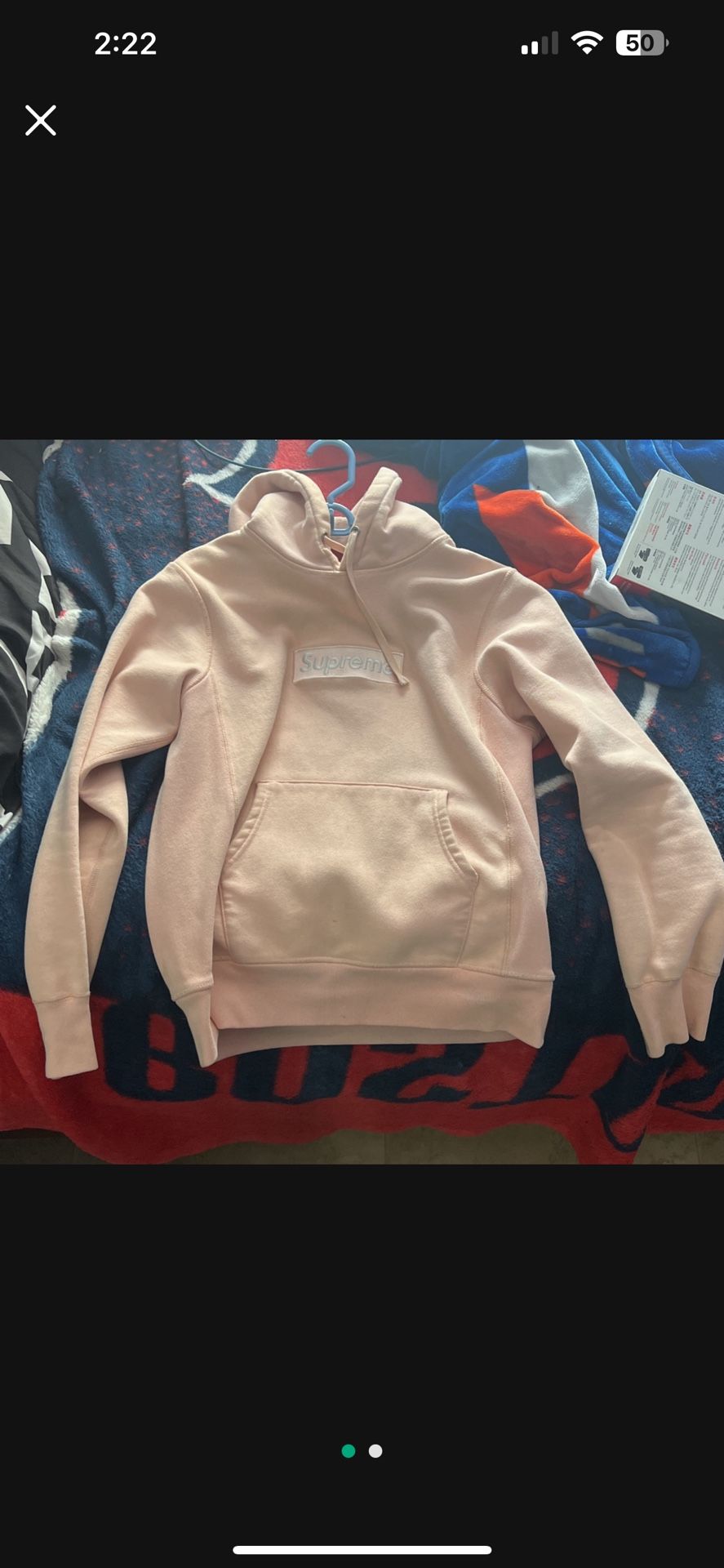 Pink Supreme Box Logo Hoodie 