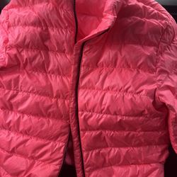 Kids MONCLER Size 12 Hot Pink Spring Jacket