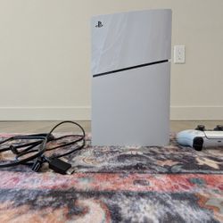 PlayStation 5 With Cords And Controller 