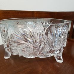 Antique American Brilliant Ferner Bowl 