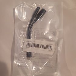 Headphone Jack And Usb Type C Dual Cable. 