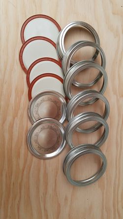 BALL or Kerr metallic lids for mason jars, canning fruits and vegetables