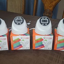 4 CAMARAS D SEGURIDAD-SURVEILLANCE SYSTEMS🔥SPECIAL DEAL🔥 