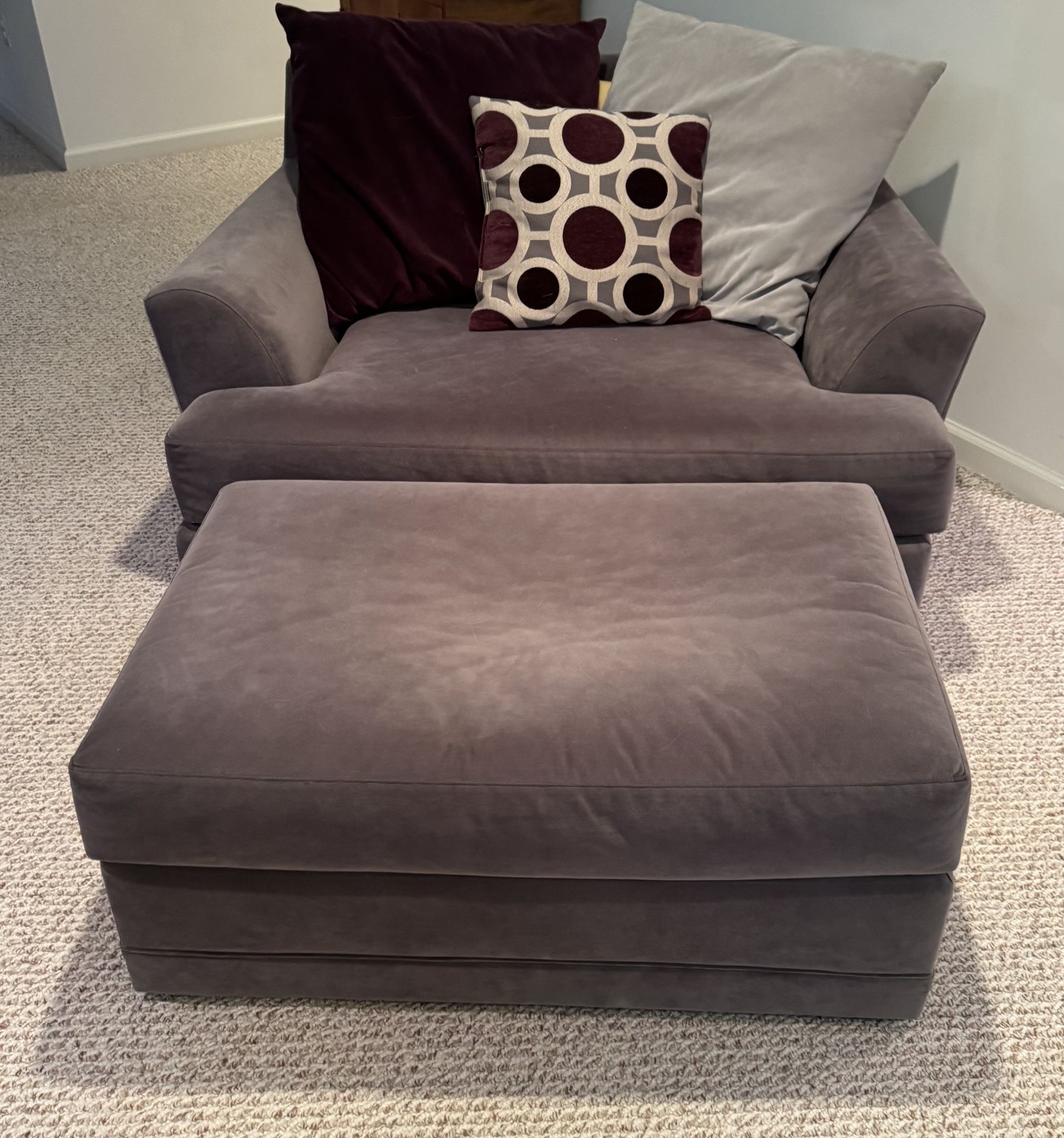Chair And A Half And Ottoman