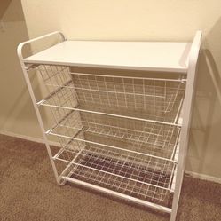 Four Drawer Metal Organizer