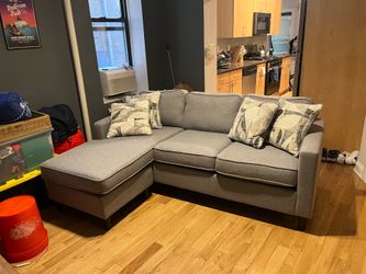 Grey L style Couch