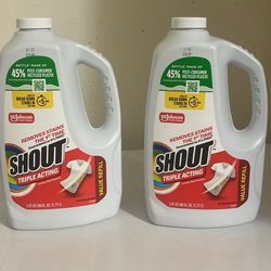 Shout Laundry Stain Remover 60oz ,2 Bottles For $10