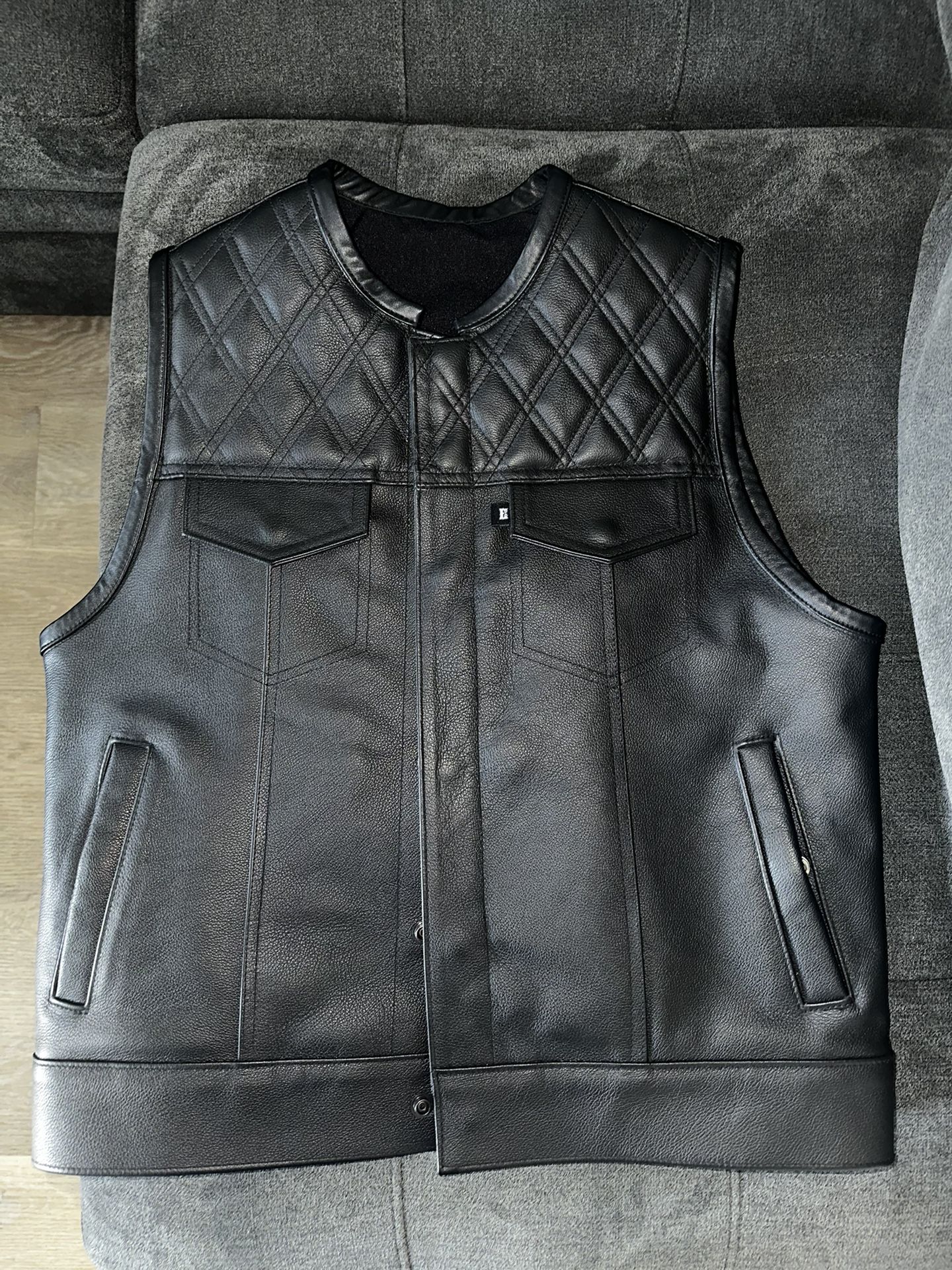 Leather Club Vest