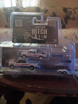 Green lightning diecast 2023 Silverado with a S10 pickup 25