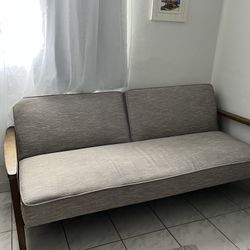 Mid Century Sturdy Futon Couch 