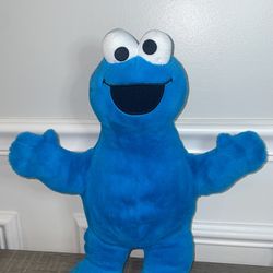 Sesame Street 2023 VERY SOFT COOKIE MONSTER 14" Plush STUFFED ANIMAL TOY
