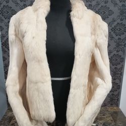 Vintage Natural Rabbit Fur Coat