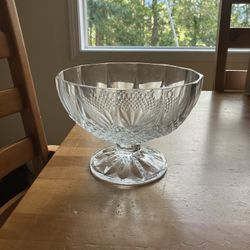 Crystal Footed Serving Bowl