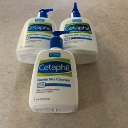 3 Bottles Cetaphil 16 Oz Each