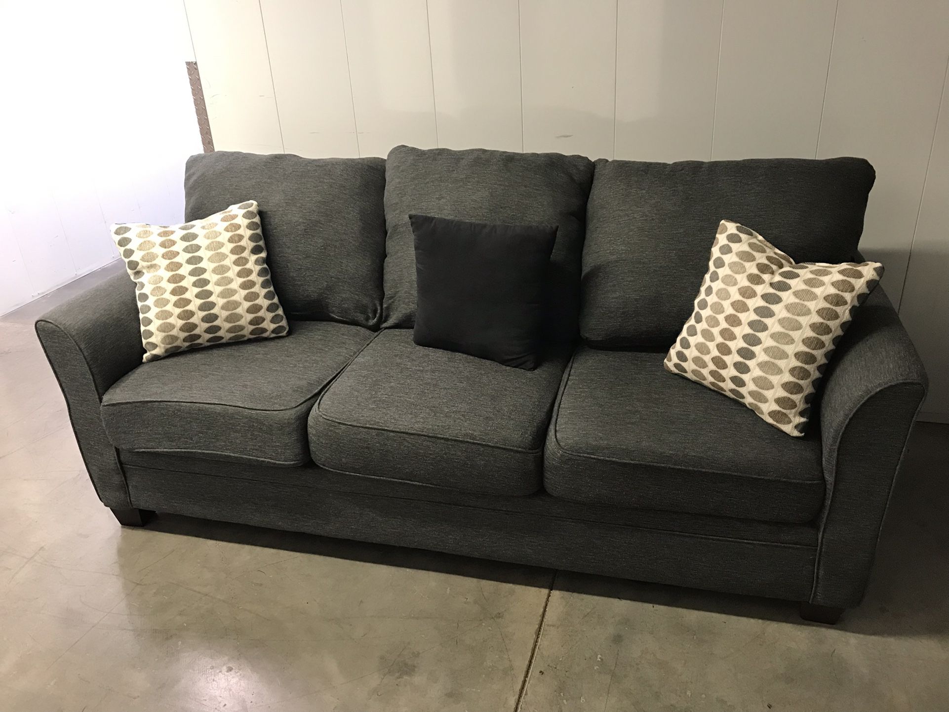 Gray Couch & pillows