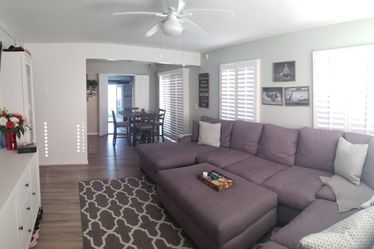 Gorgeous comfortable grey couch Sierra Down from Living Spaces chase