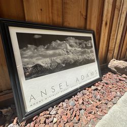 Ansel Adams Mt McKinley Framed Poster