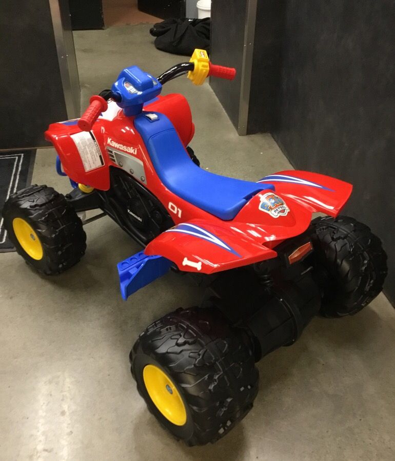 Power wheels paw online patrol kawasaki kfx