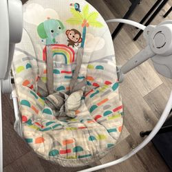 Bright Starts Playful Paradise Portable Compact Baby Swing