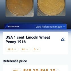1916 D Rare Wheat Penny The D Is Filled In