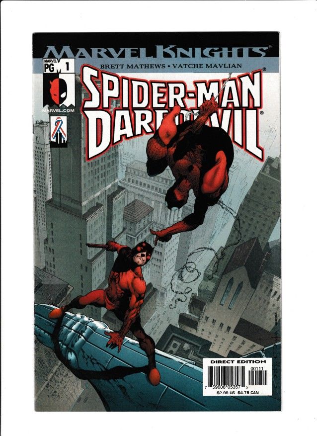 SPIDER-MAN/DAREDEVIL #01 (2002) VATCHE MAVLIAN | DIRECT EDITION