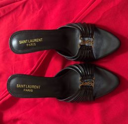 Saint Laurent  Babylone Mules in Smooth Leather