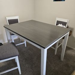 🔥 Modern Dining Table Set w/ 4 Chairs 