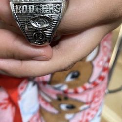 Sterling Silver Packers Championship Ring