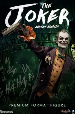 The Joker Arkham Asylum Premium Format Figure Sideshow 300290SAM New