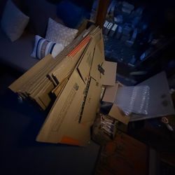 Packing boxes and material