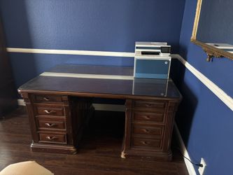 Huge Beautiful Antique Partners Desk