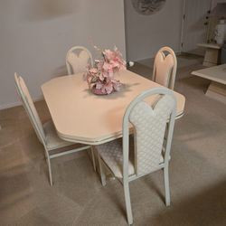 Cream Dining Table Set 