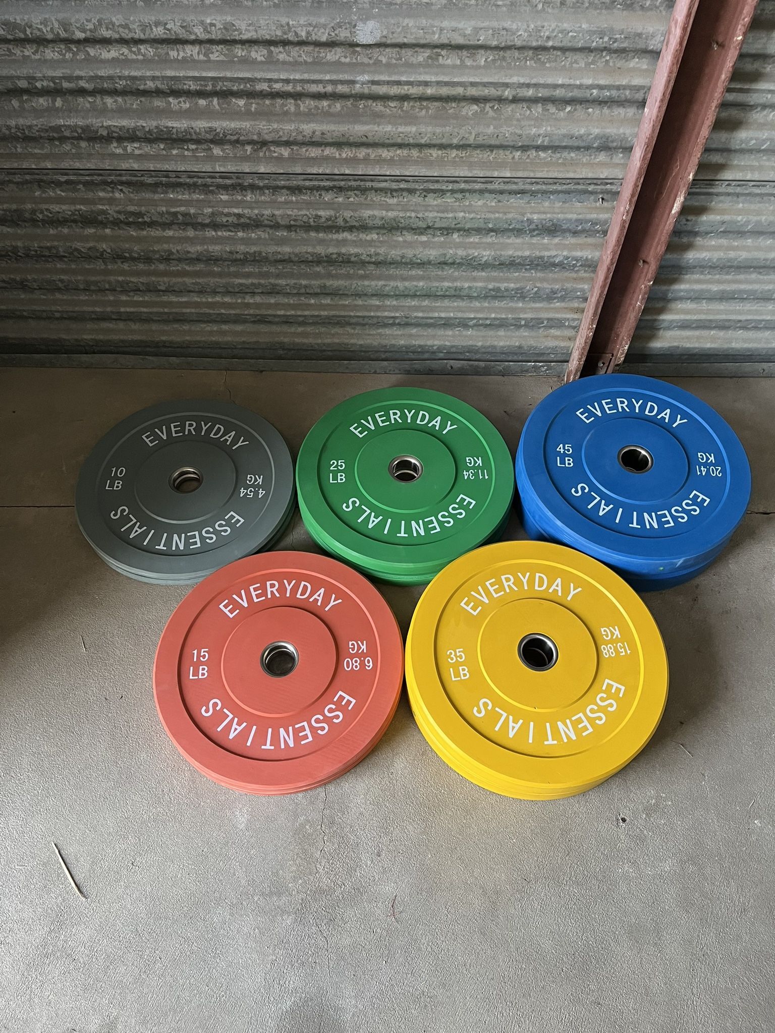 BalanceFrom Olympic Bumper Plate Weight Plates with Steel Hub