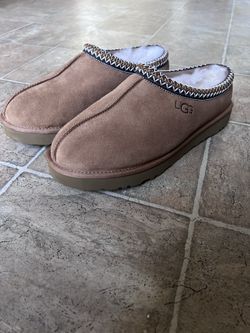 UGG Tasman brown suede slippers