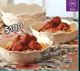 Princess house Marbella blanco Plato Hondo pozolero/pasta