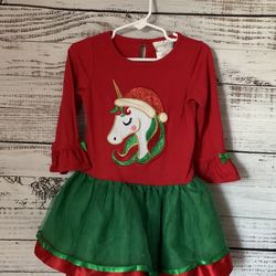 Emily rose unicorn Christmas dress size 3t