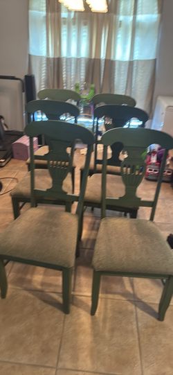 Set of 6 dining room chairs 77407