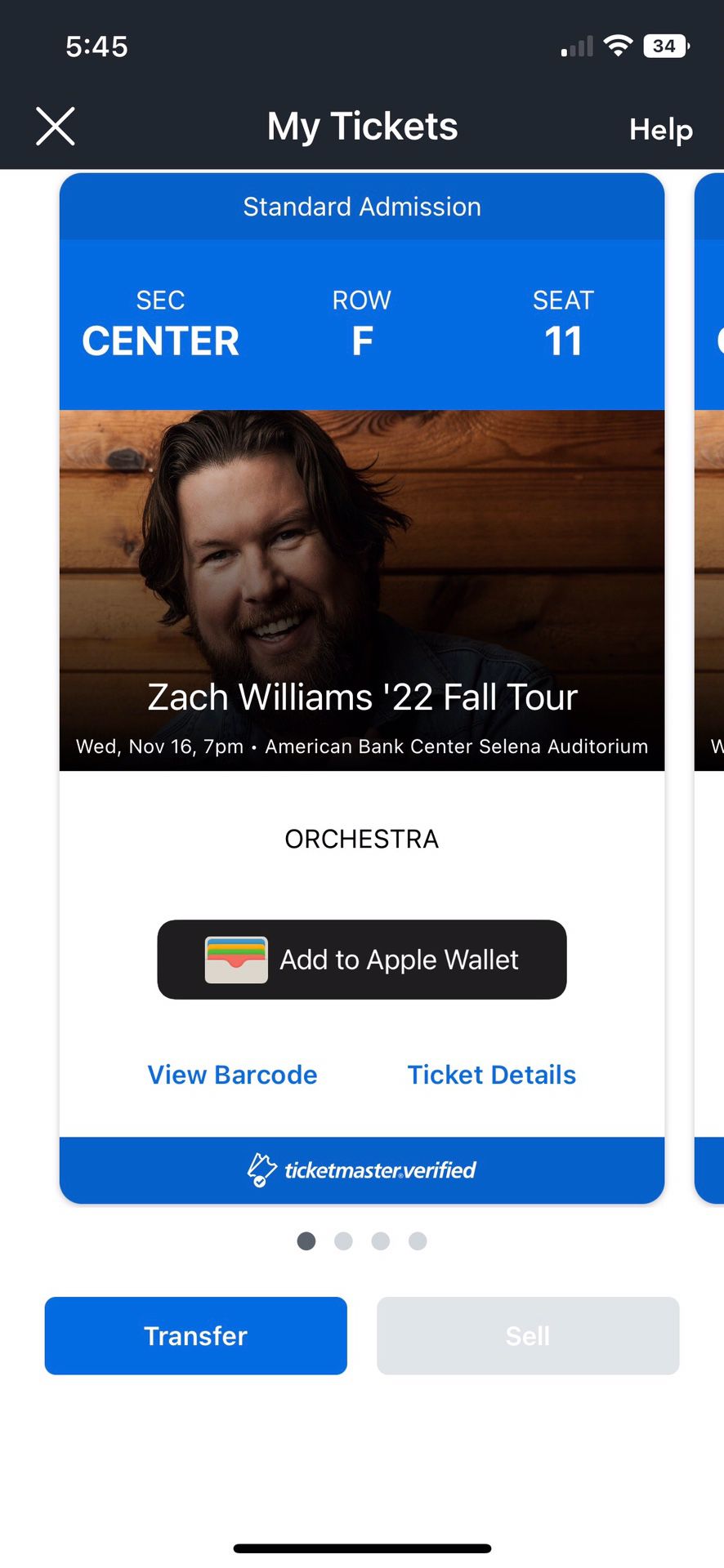 Zach Williams Concert Tickets