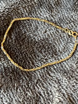 14k Box Chain Bracelet